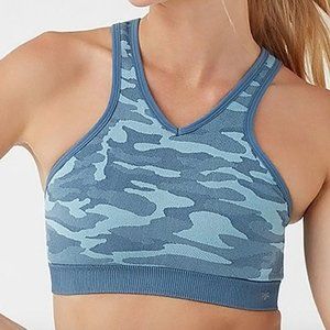 Splendid Studio Blue Wave Camo Seamless Sports Bra S